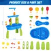 Kids Sand Water Table Children's Beach Toys Outdoor Garden Bunker Set Summer Beach Children DIY Parent-child Interactive Toy 4