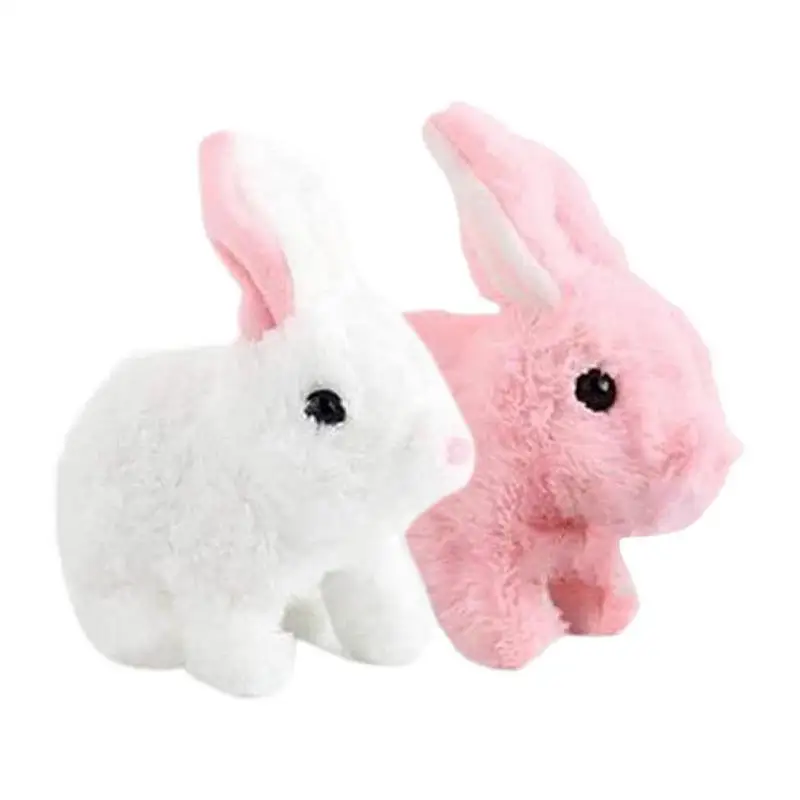 Bunny Toys Educational Interactive Toys Bunnies Can Walk and Talk, Easter Plush Stuffed Bunny Toy Walking Rabbit Educational Toy 5