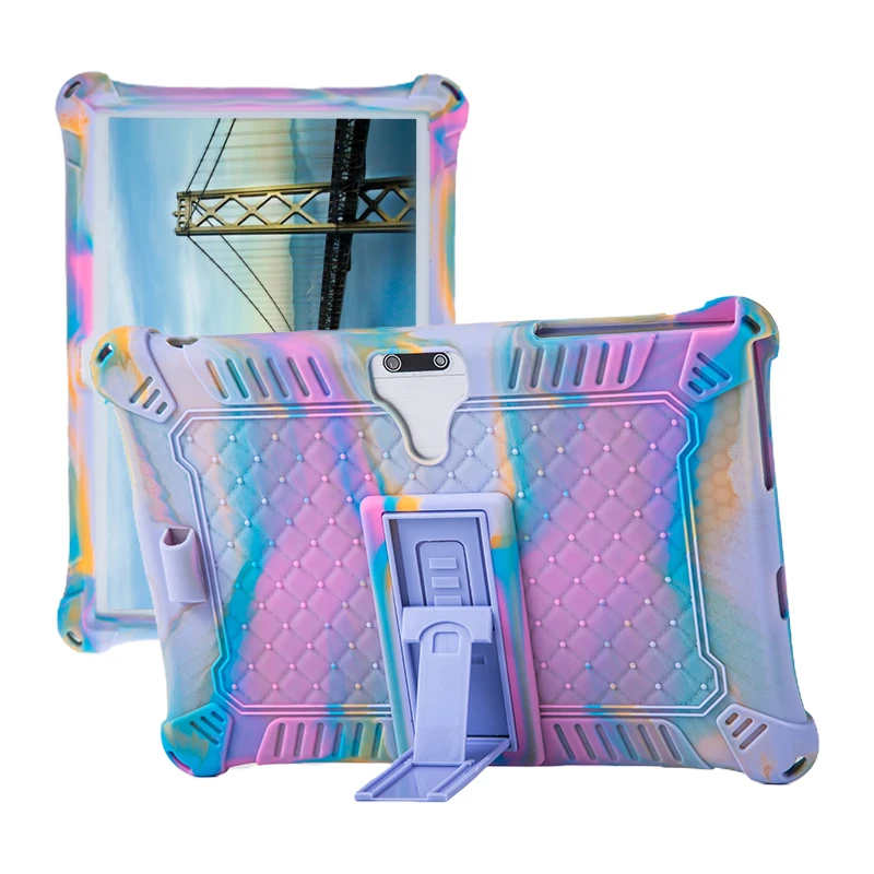 10,1'' Universelle weiche Silikonhülle für 10 10,1 Zoll Android Tablet PC, stoßfeste Rückseite, Schutzhülle L 9,45 W_voghion.com