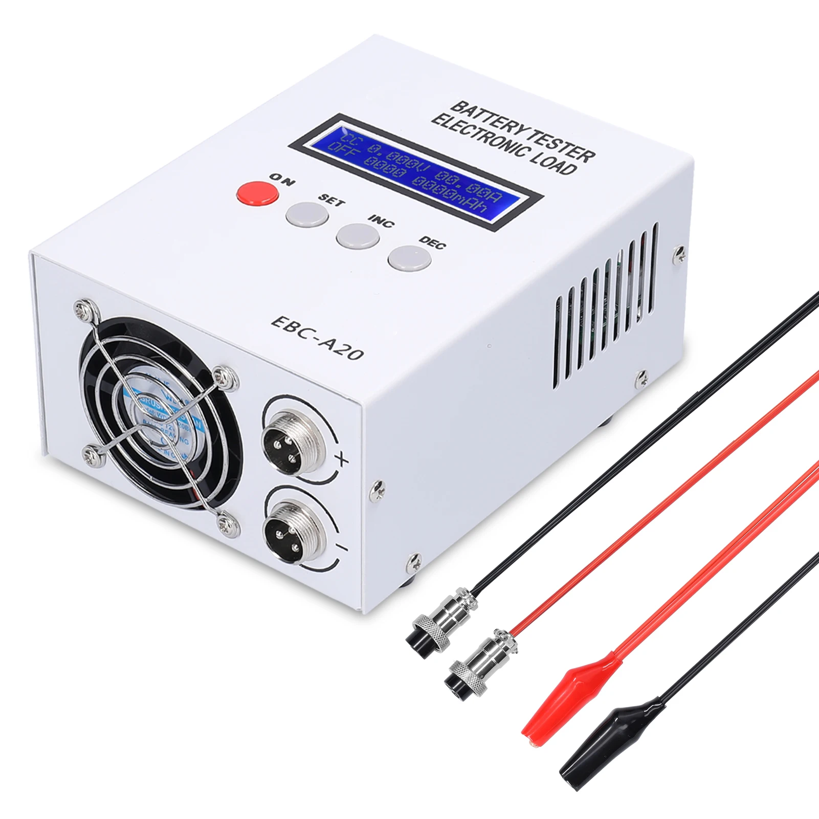 EBC-A20 4-Wire Battery Tester 30V 20A 85W Lithium Leadacid Battery Capacity Test