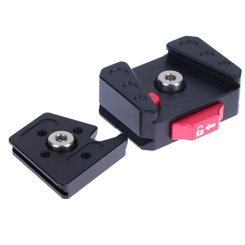 Description Picture 6 of itemQuick Release Plate Clamp V-Lock Mount for DSLR Action Camera 38mm Tripod Adapter Mount Plate Board Shoulder Strap Clamp Adapter
