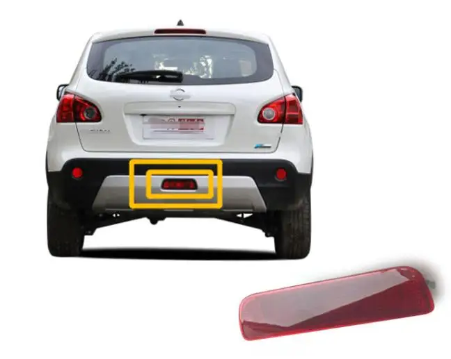 Réflecteurs Pare-chocs Rouges Pour Nissan Qashqai 2007-2015 - 2 Pièces, Lentille Rouge - Améliore Visibilité Nuit