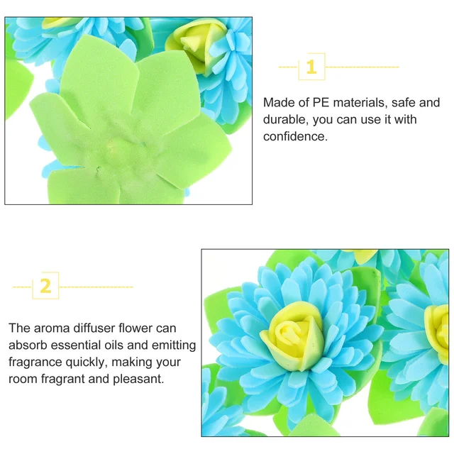 Aromaterápiás Virágok Íróasztali Diffúziós Iroda Mini Diffúzorok Háztartási Fürdőszobaolaj - Image 3