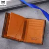 BULLCAPTAIN New 100% Leather Men's Wallet High Quality Product Leather Men's Wallet Multifunctional Card Slot Short Wallet QB017 4