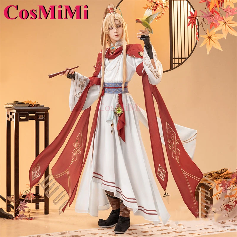 

CosMiMi Kaveh Cosplay Game Genshin Impact Handsome Ancient Costume Fashion Han Elements Outfit Carnival Party Role Play Clothing