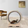 95*104*40cm Pet Treadmill, Cat Exercise Wheel, Natural Wood, Silent Running Toy, Treadmill Roller 1