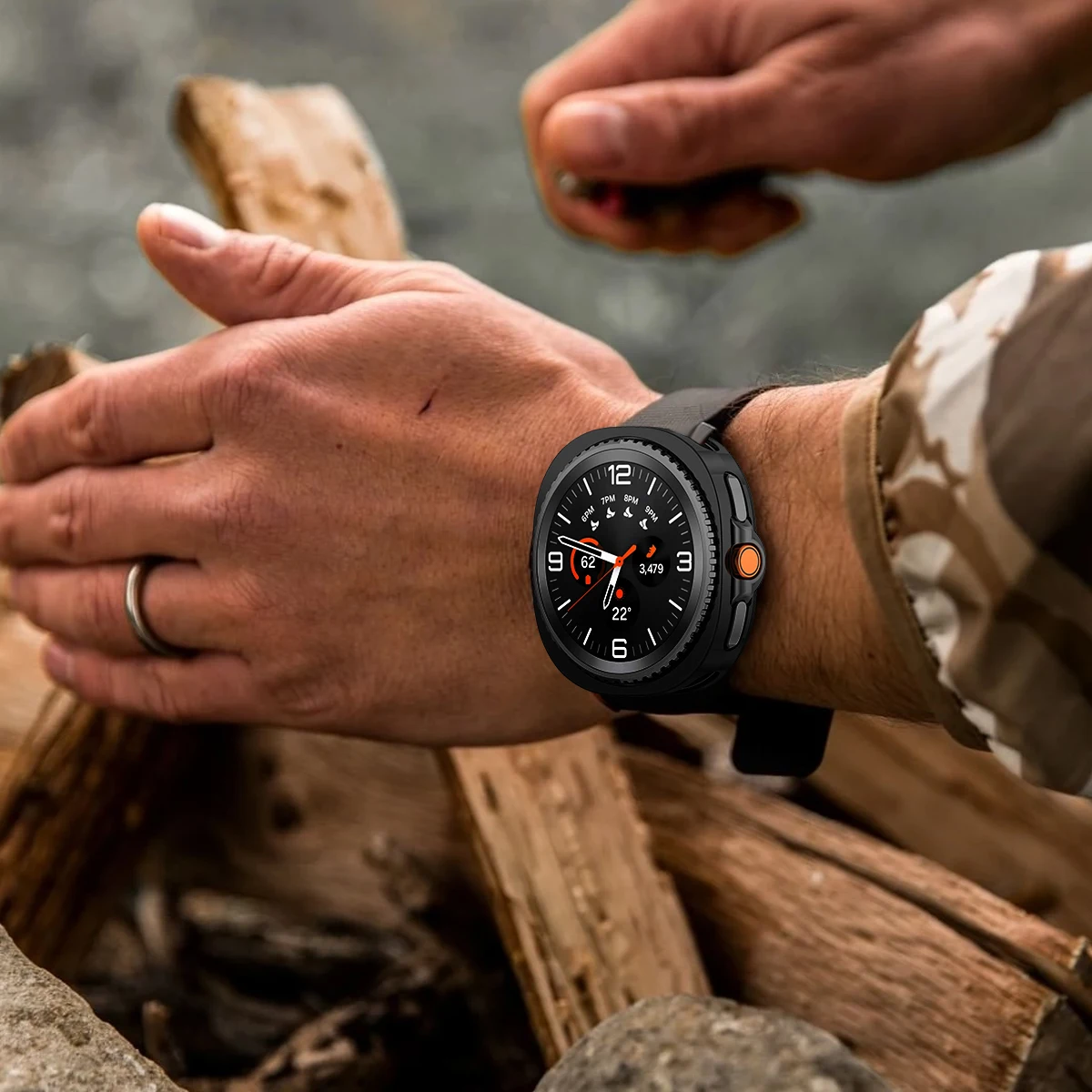 Soft TPU Protective Bumper Shell for Smartwatch - Hollow Out Design