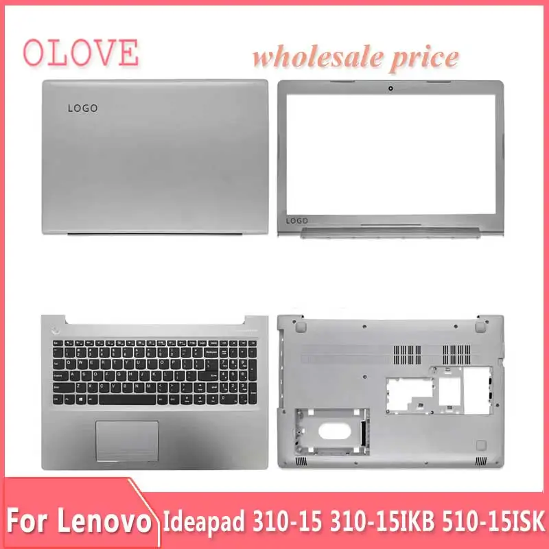 

Новинка для ноутбука Lenovo Ideapad 310-15 310-15IKB 510-15ISK задняя крышка ЖК-дисплея Передняя рамка верхняя Подставка для рук Нижняя крышка клавиатура петли