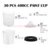 10/20/30/50 PCS Paint Adapter Spray Gun Paint Mixing Cup No-Clean Spray Gun Tank Paint Tank 165/400/600ml Disposable Paint Cup 3