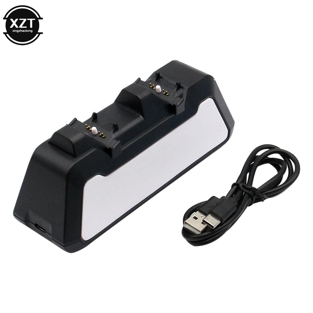 Dual Charger Charging Cradle Dock Station Gioco Leggero Che Gioca Elementi Portatili Per Controller Dualsense Ps5
