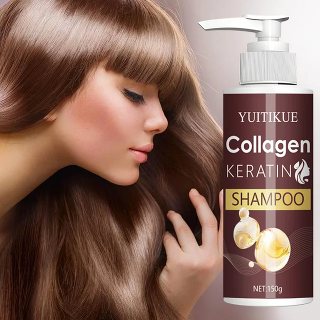 Keratin Shampoo for Repairing Damaged and Frizzy Hair, Preventing Hair Loss, and Caring for Oily Scalp