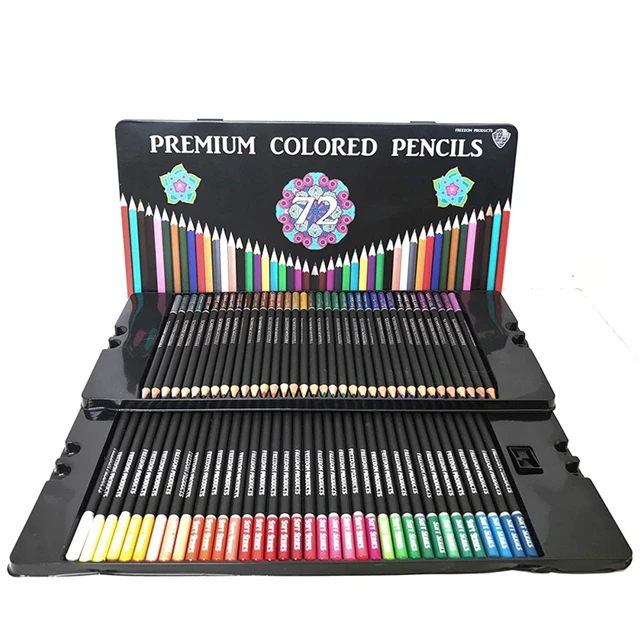 KINGART Soft Core Colored Pencils Set of 36 Unique Vibrant Colors 