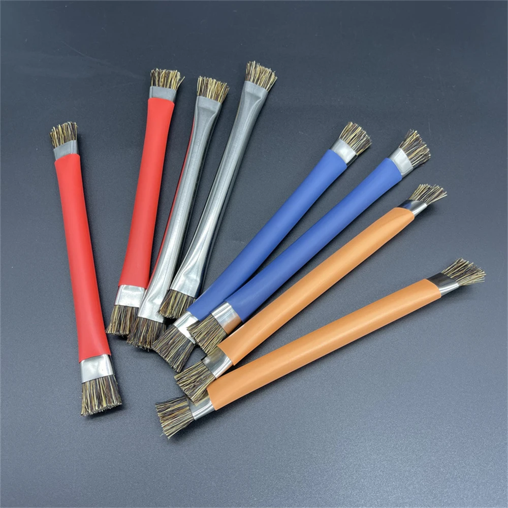 

Pig Bristle Double Head Mobile Phone Repair Pad Hard Brush Anti-static Motherboard Circuit IC Cleaning Dust Removal Small