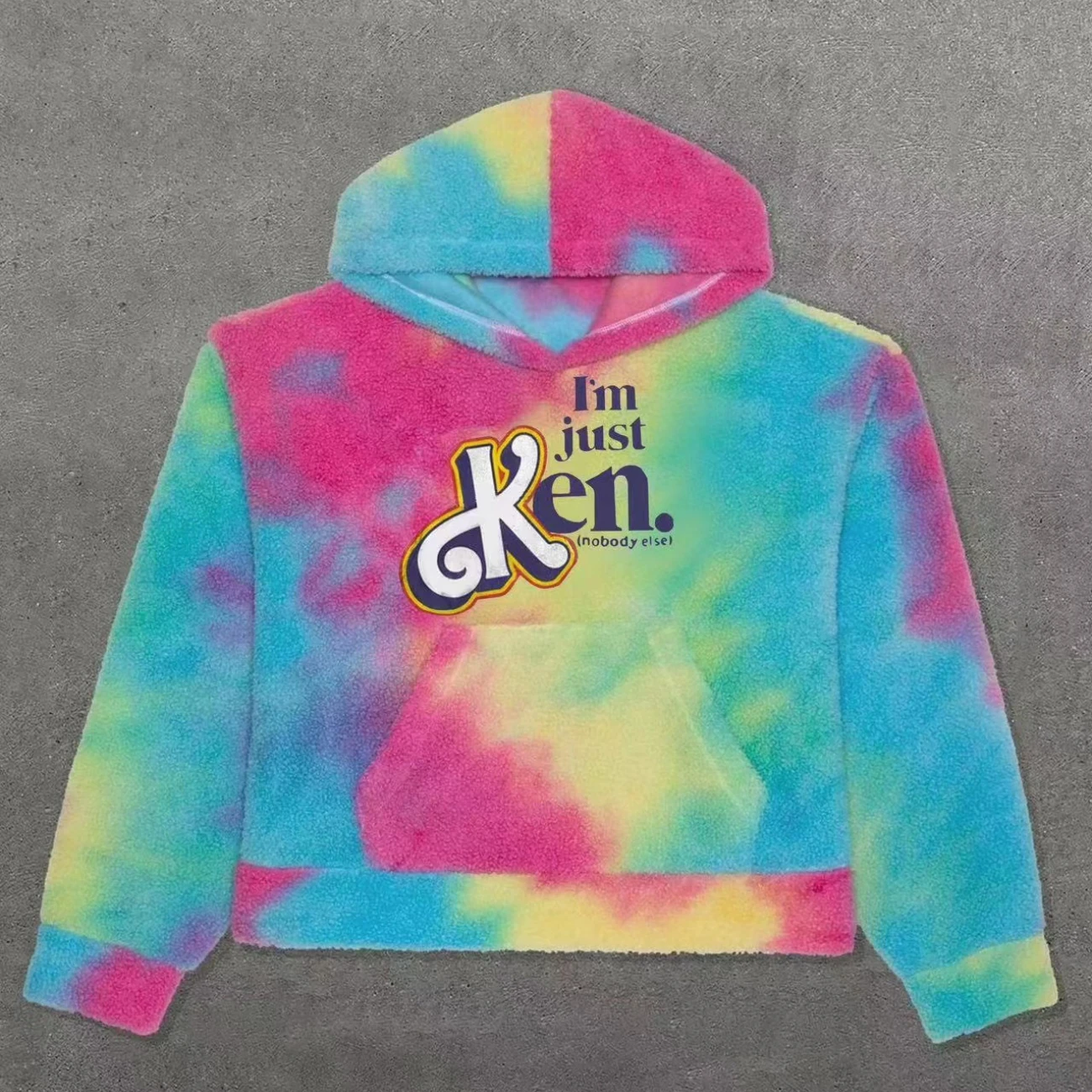 

Mikydely Autumn New Personality Street Fashion Lazy Loose Tie Dye Hoodie