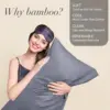 2pcs Bamboo Pillowcase for Hot Sleepers & Night Sweats Softness Cooling Pillow Cover with Envelope Closure 5