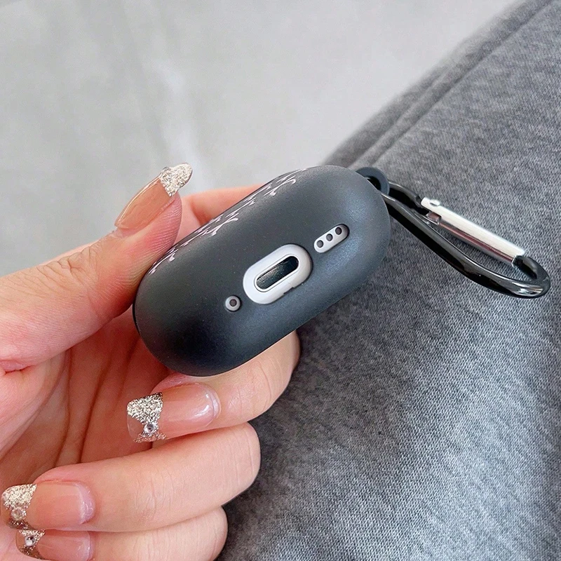 Pink Clear Shockproof AirPods Case with Keychain for AirPods 1 2 Pro