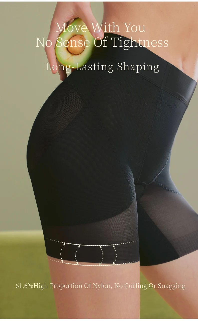 Immagine dettaglio prodotto pantaloncini modellanti senza cuciture con controllo della pancia 12