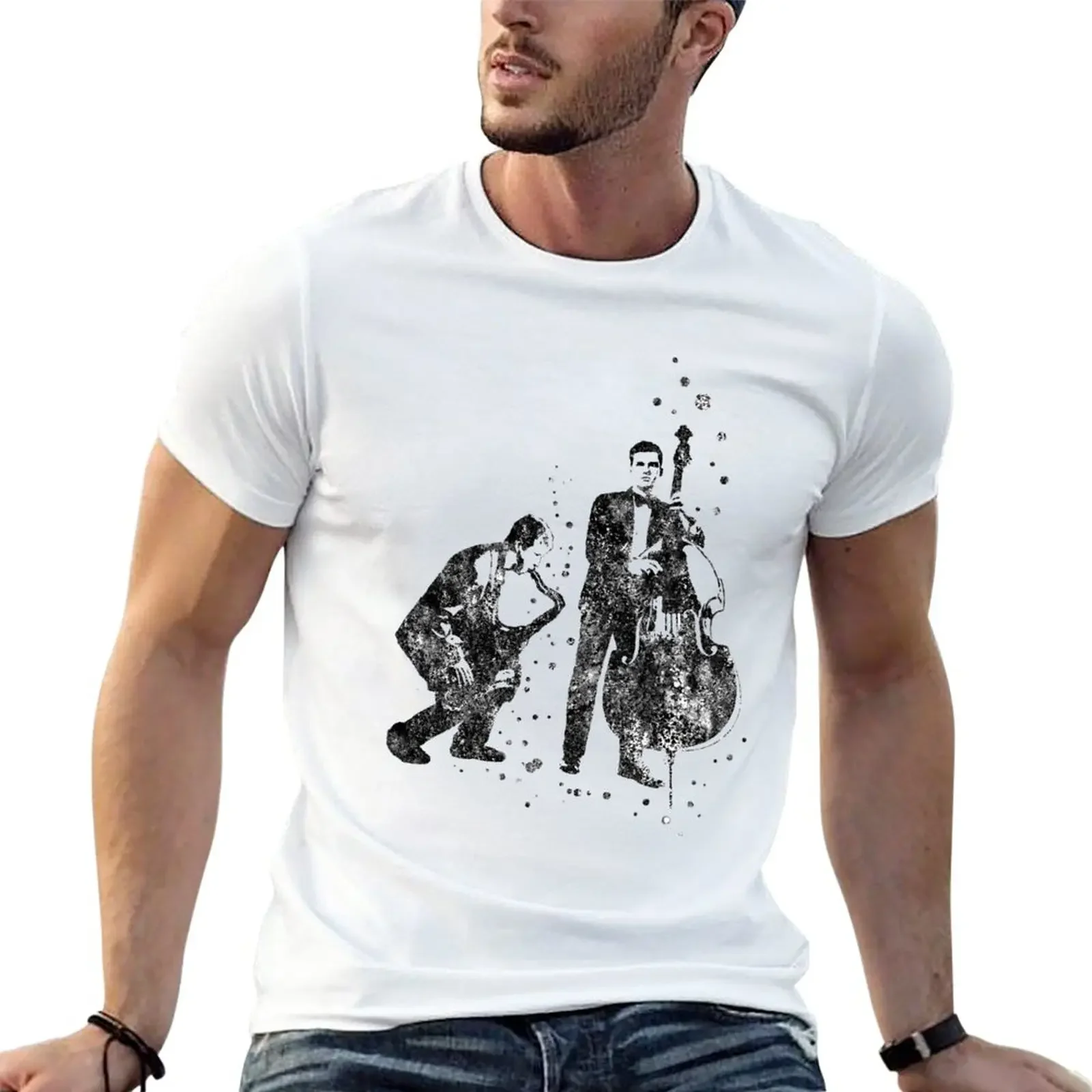 

Jazz musician T-Shirt cute clothes korean fashion blacks clothes for men