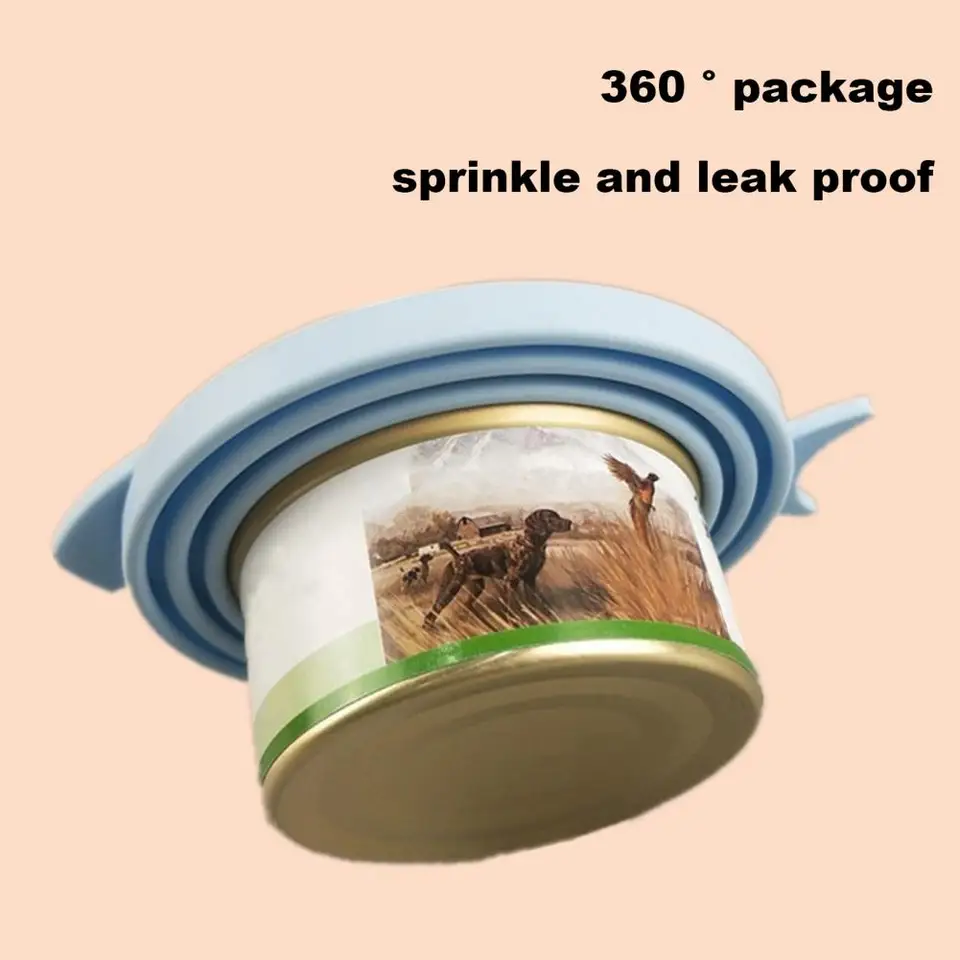 DOULEIN 5 Coperchi In Silicone Per Lattine Cibo Animali - Con Cucchiai, Hermetici E Lavabili - Foto 8