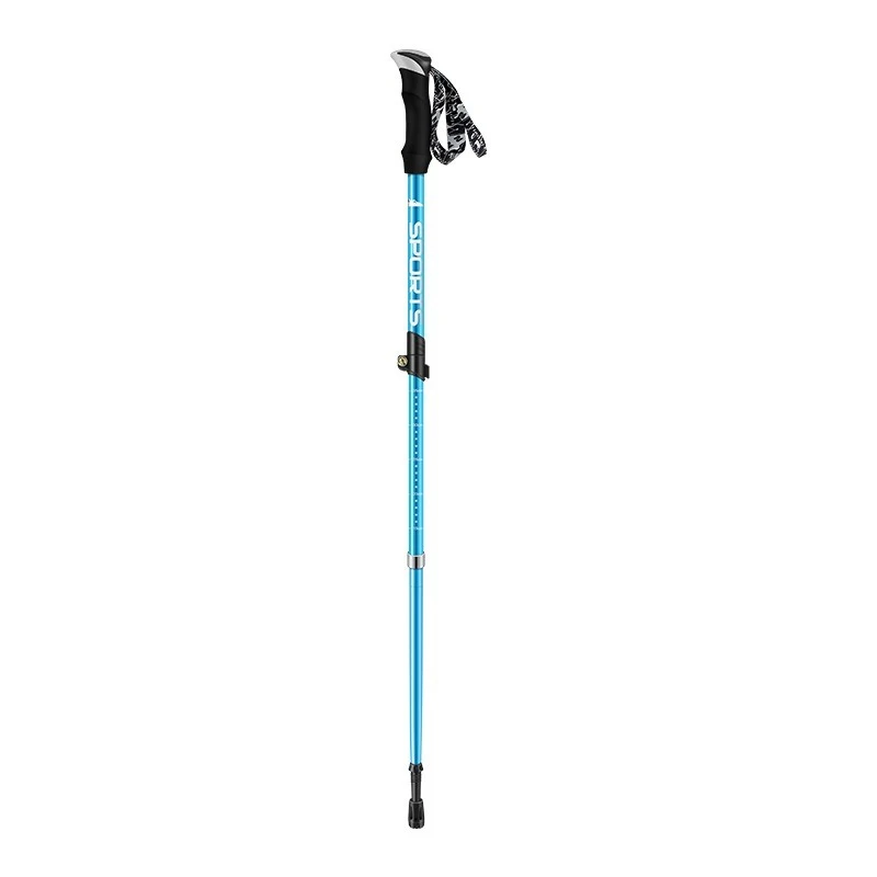 1PCS 4 Section Ultralight Hiking Sticks Foldable Hiking Poles Aluminum Hiking Poles Children Adult Retractable Cane Camping 5