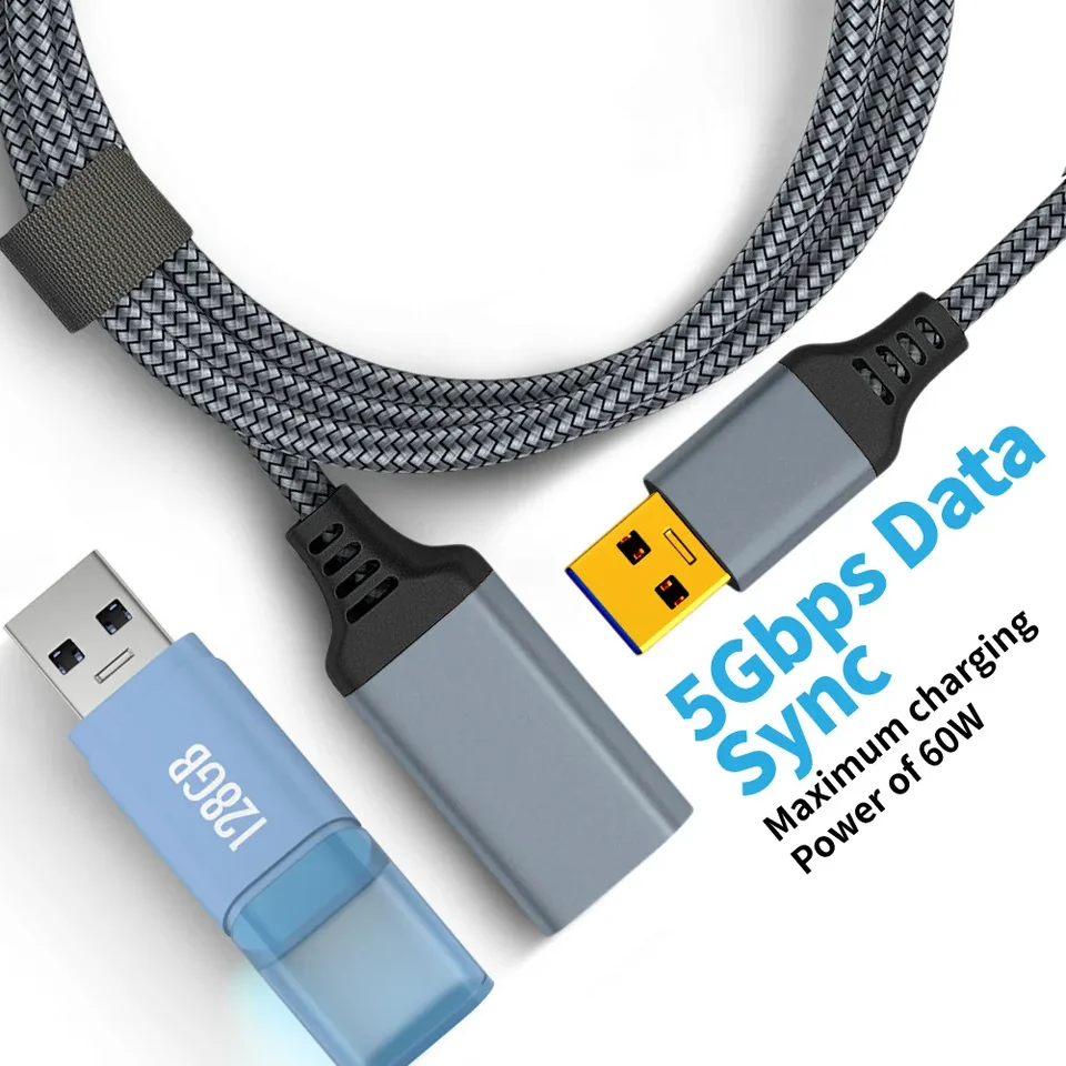 Ruilogod 20 cm USB 3.0 A maschio a femmina dati sync cavo di