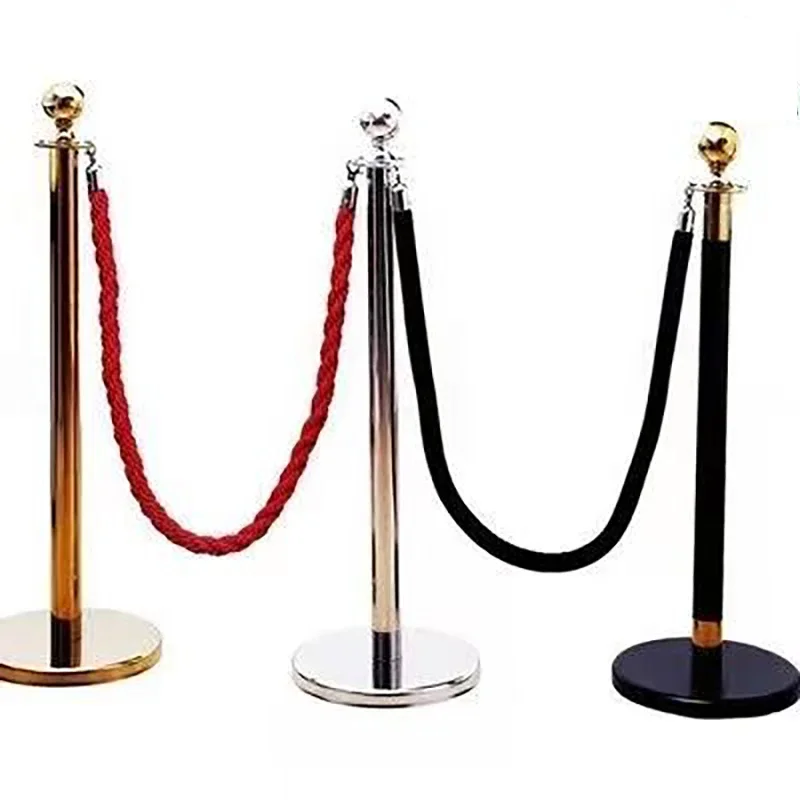 KINJOIN 1.5M High Quality Long Flannel Sling Twisted Lining Barrier Rope For Welcoming Queuing Columns Pole Fences Stands