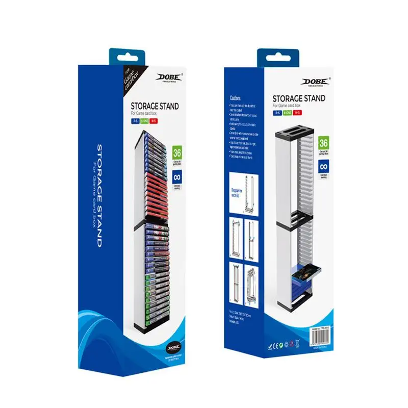 Per Ps5 Game Cds Box Staffa Holder 36 Game Disc Storage Tower Shelf Rack Per X-Box One Ps4 Console Di Gioco Stand Accessori