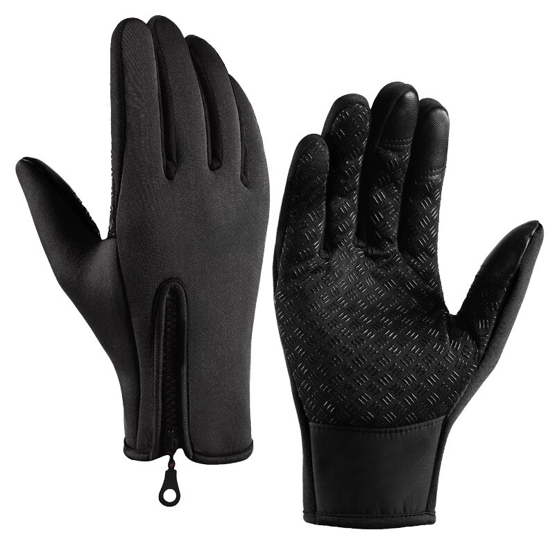 

Winter Gloves for Cycling Waterproof Windproof Snowboard Gloves Riding Driving Warm Touchscreen Zipper Glove Cycling Supplies