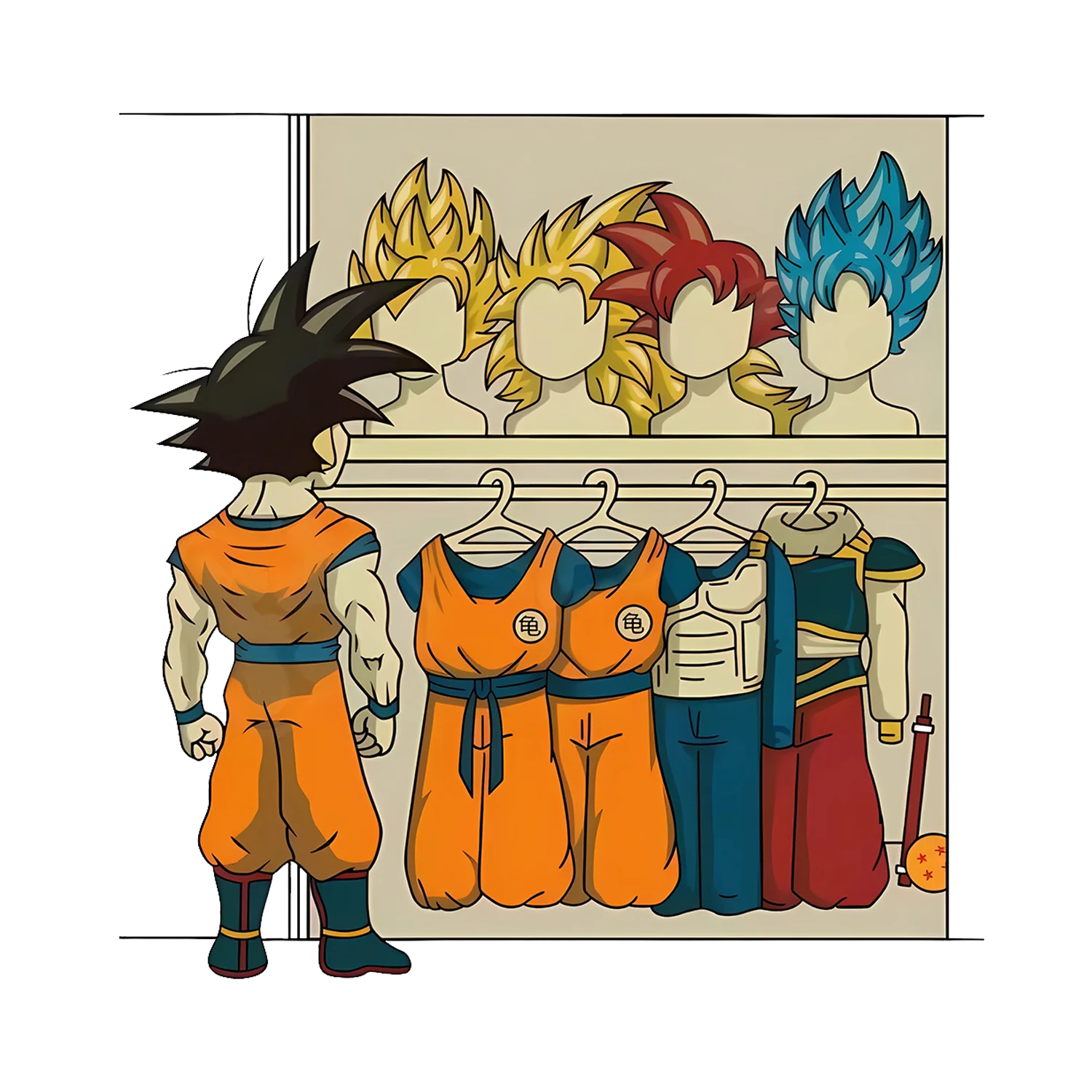 Dragon Ball Son Goku T-Shirt - P – FairyPocket Wigs