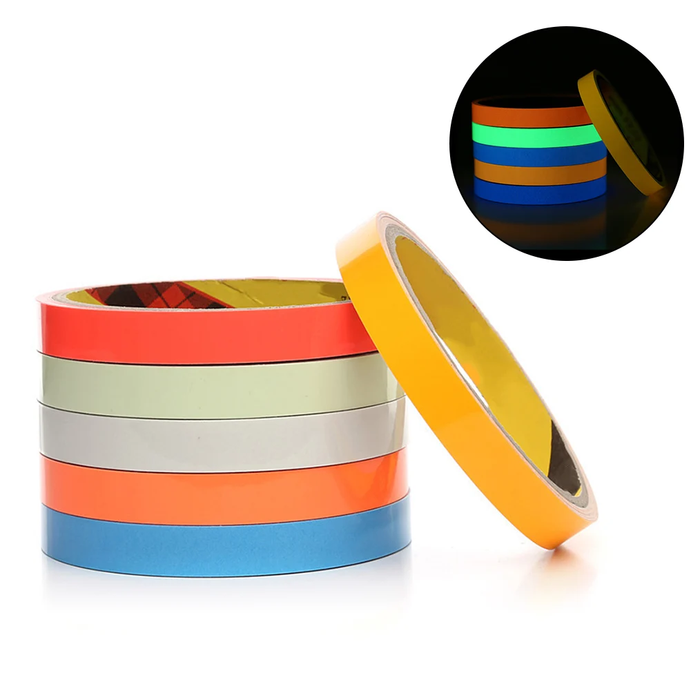 Luminous Tape Sticker Dark Blue Fluorescent Orange Red Orange Yellow Wall Decorative Glow In Dark Green