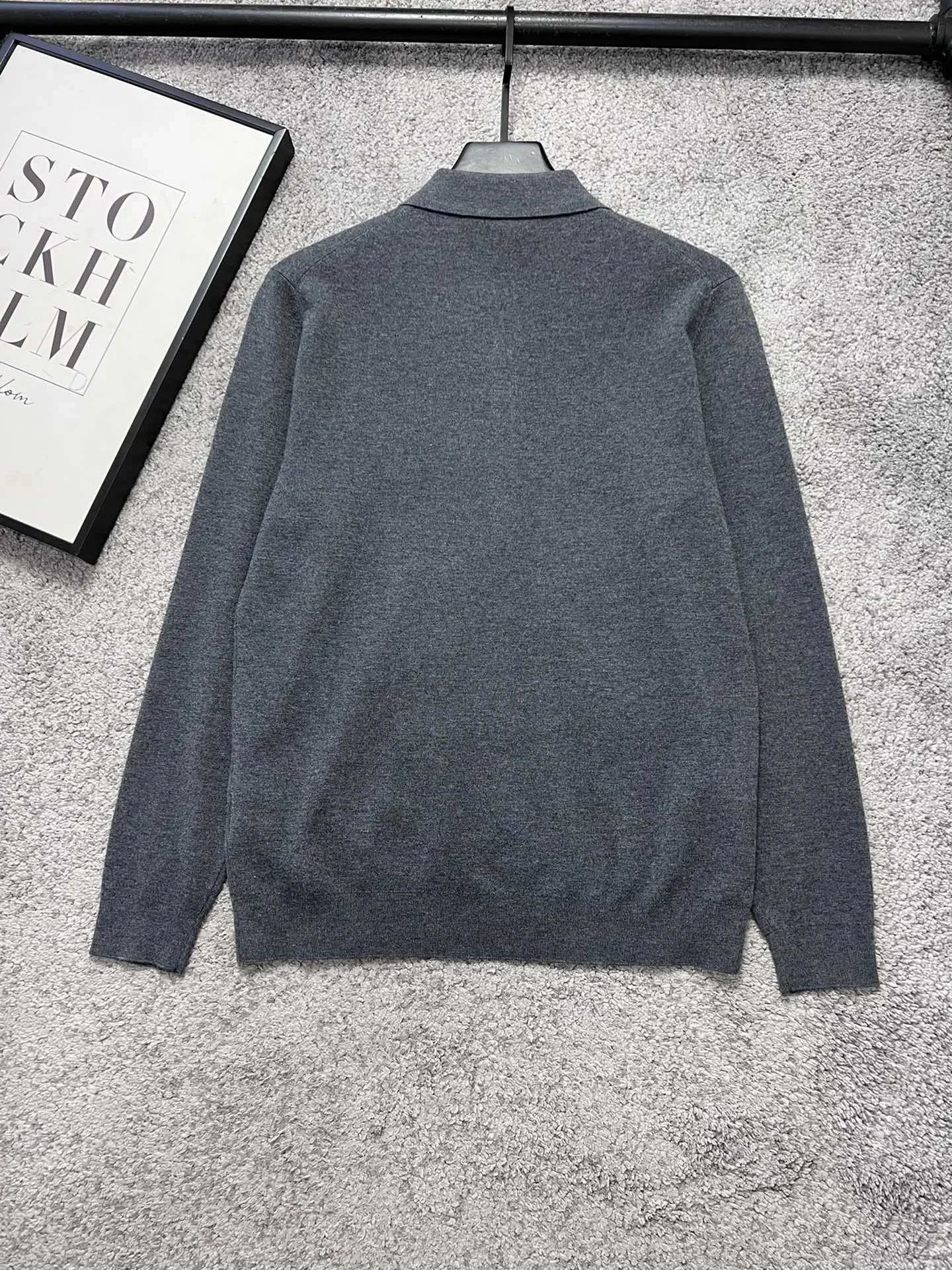 

BILLIONAIRE SIJITONGDA Sweater Cashmere men'sAutumn and Winter New Polo Sweater Imported Beautiful Nogo Goat for Comfortable Fi