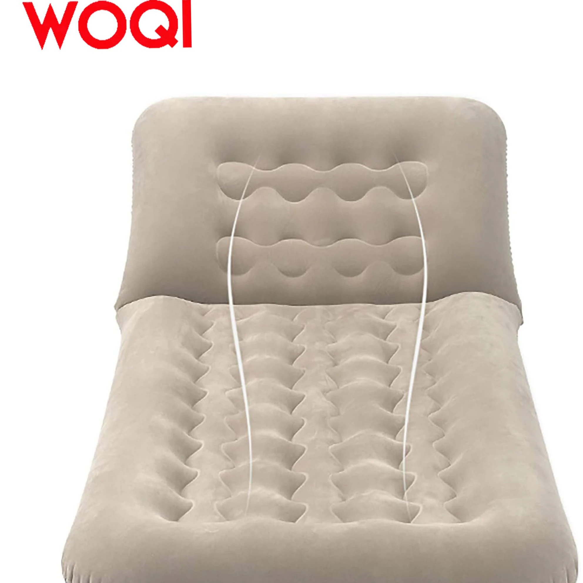 

Надувной диван WOQI с регулируемой спинкой, портативная кровать для стула, с воздушным насосом