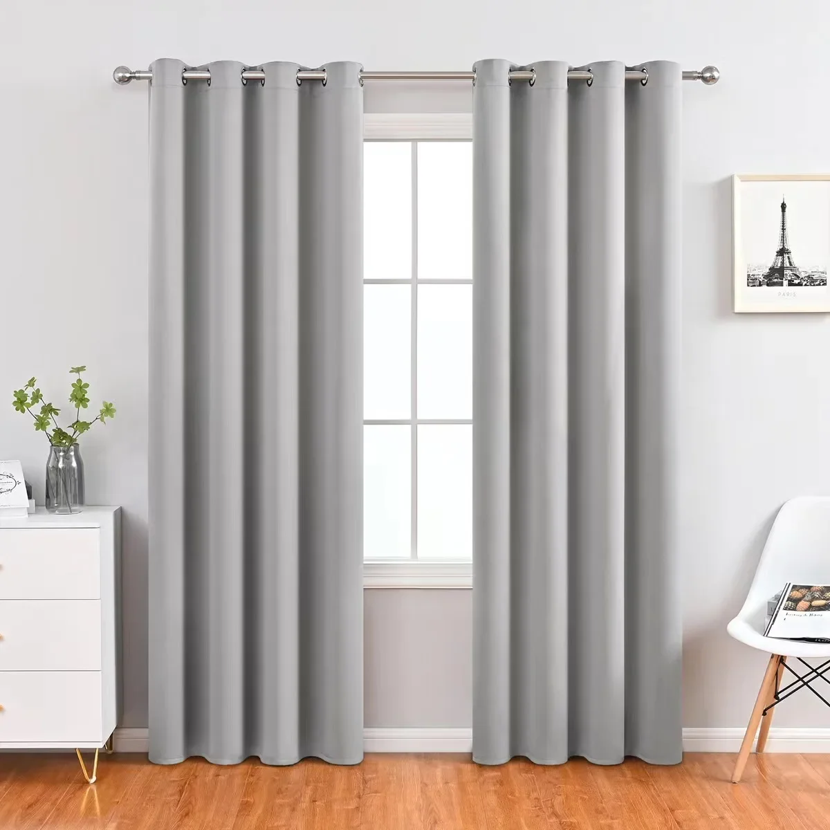 Blackout Curtains Window Curtains Drapes Grommet Top For Living Room Bedroom
