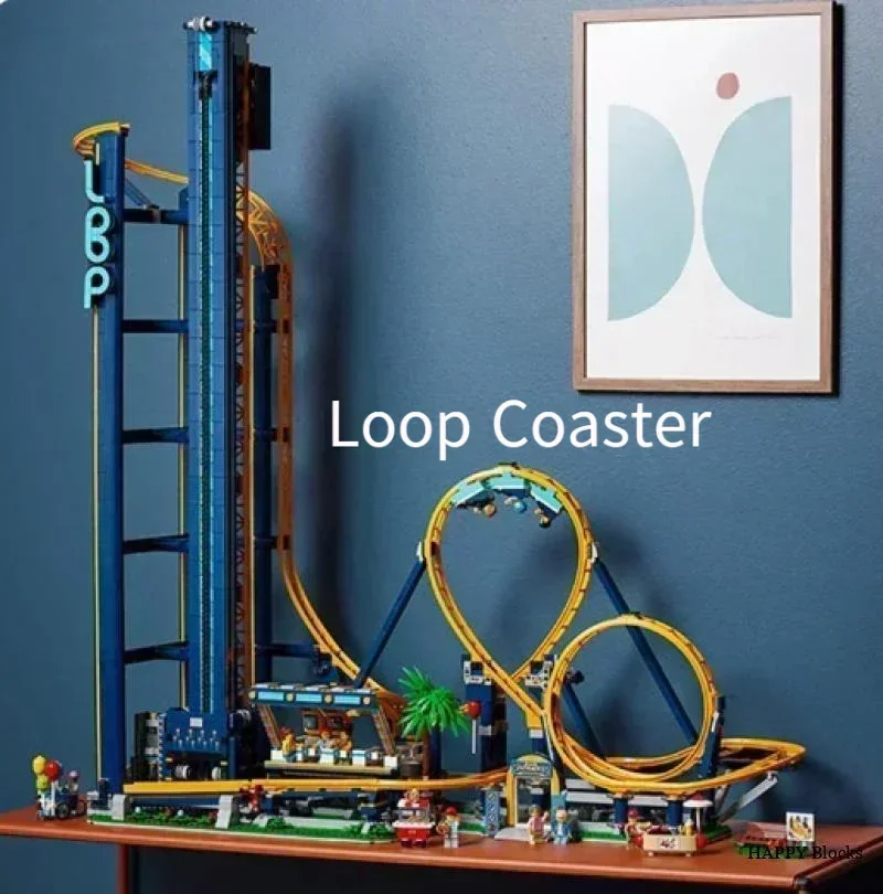 

New Amusement Park Roller Coaster 10303 Building Block Brick Model Compatible 3756 Pcs Assembly Collection Kid Toy Birthday Gift