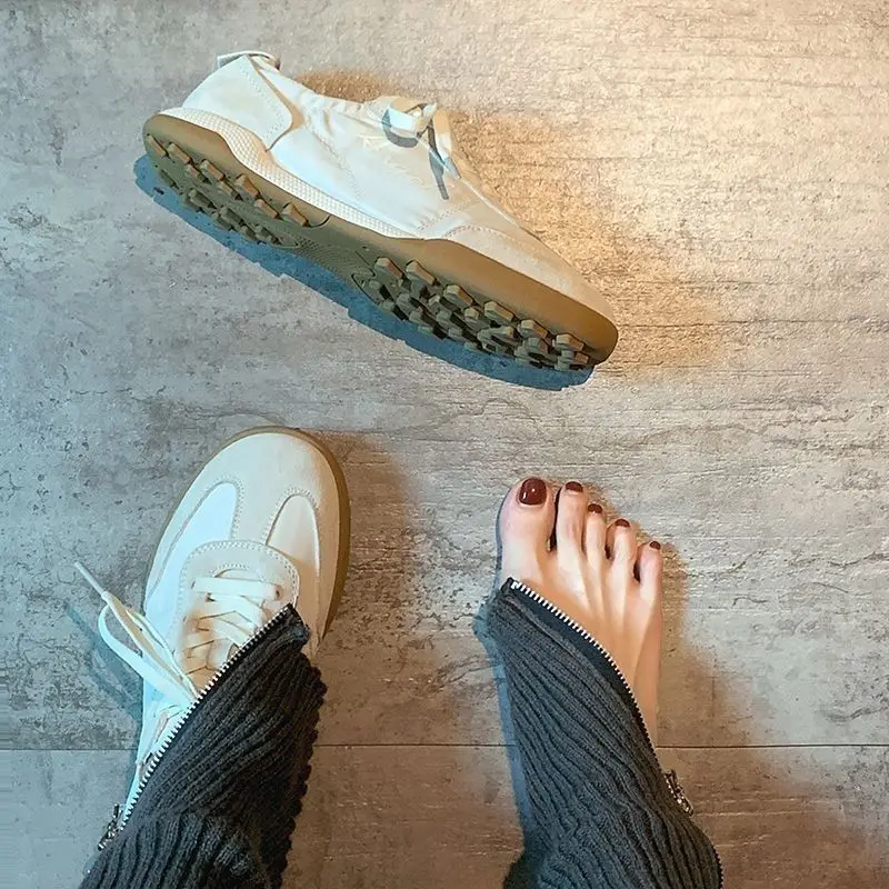 Scarpe Da Tennis Donna Retrò – Sneakers Basse In Pelle PU, Comode E Antiscivolo – Perfette Per Passeggiate E Casual
