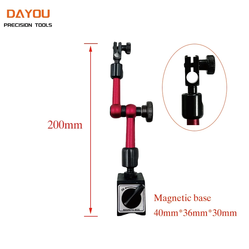 Dial Indicator Gauge Dial Indicator Dial Indicator Holder 200mm-360mm Magnetic Base Dial Bore Gauge Magnetic Stand Base Micrometer Measurment Tools