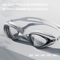 Brand Myopia Swimming Goggles Women Men Small Frame Pool Optical Glasses HD Anti Fog Eyewear Swimming Equipm Diopter -2.0~-6.0 1