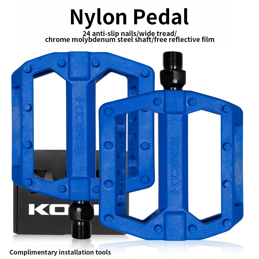 KORE Ultralight Non-Slip Nylon Waterproof Bicycle Pedals - Road & MTB
