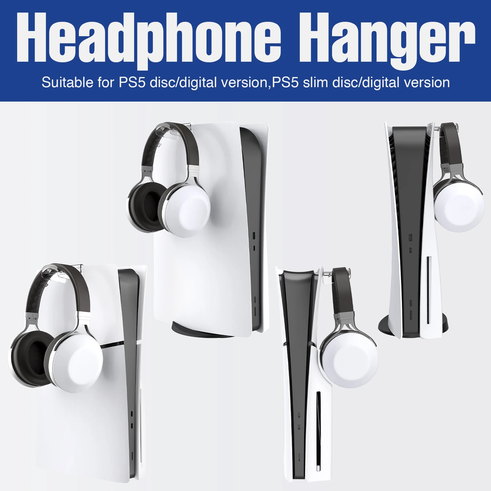 Universal Headphone Holder and Stand Hanger for Gaming Consoles & Accessories