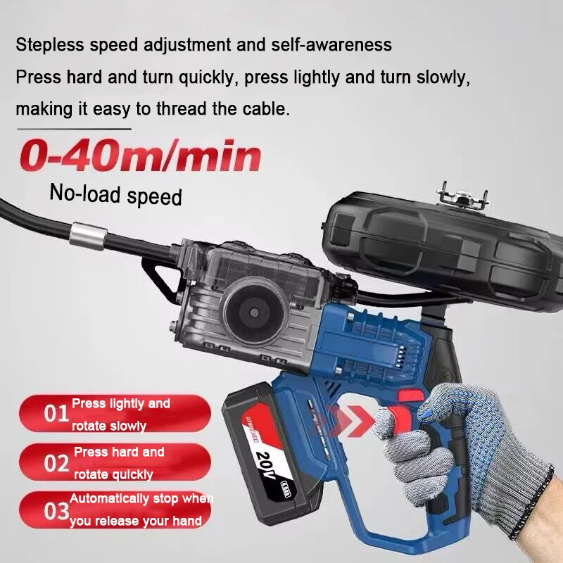 

Stringing Wire Machine Automatic Electric Puller Through Wall Brushless Electrician Wall Wiring Machine Threader