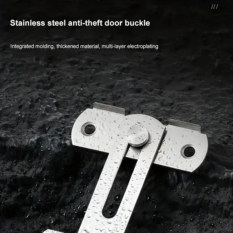 Door Latch 1Pcs Stainless Steel Sliding Barn