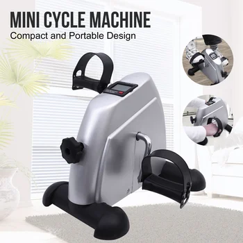 Mini Pedal Exercise Bike Portable Fitness Cycling Exerciser Under Desk Bicycle Trainer LCD Display Bodybuilding Stationary Foot 6