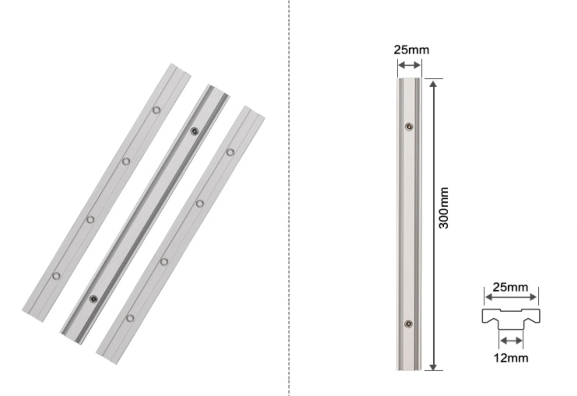 3pcs W-new Guide Rail Connectors