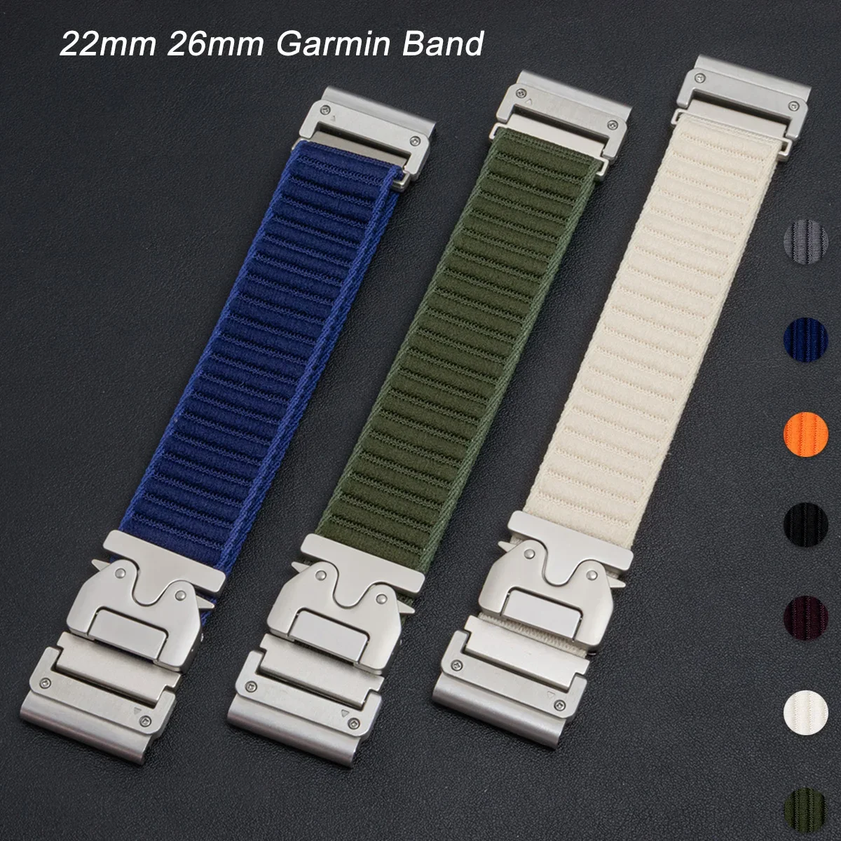 Premium 26mm Parachute Nylon Loop Strap