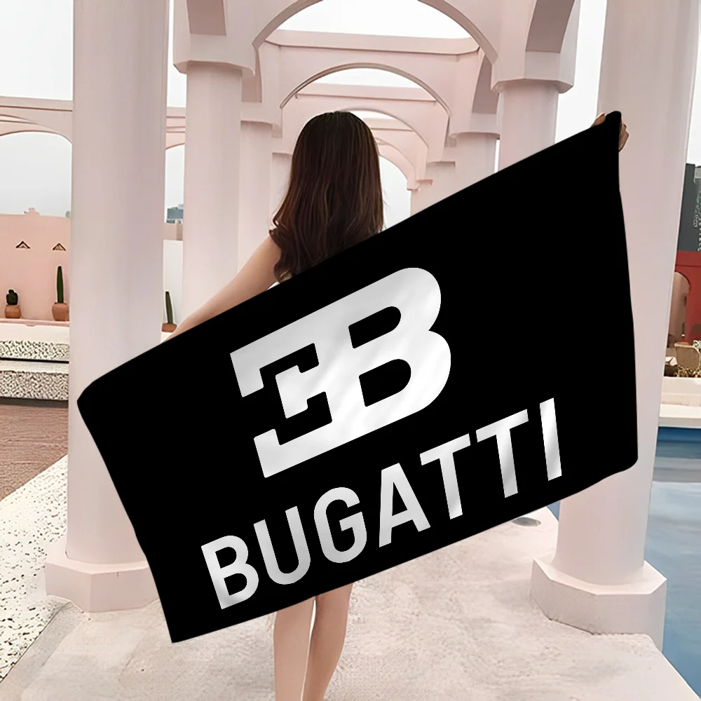 Brand B-Bugatti Microfiber Blanket Quick Drying Beach Towels Oversized Printing Super Absorbent Pool Towel Blanket 3