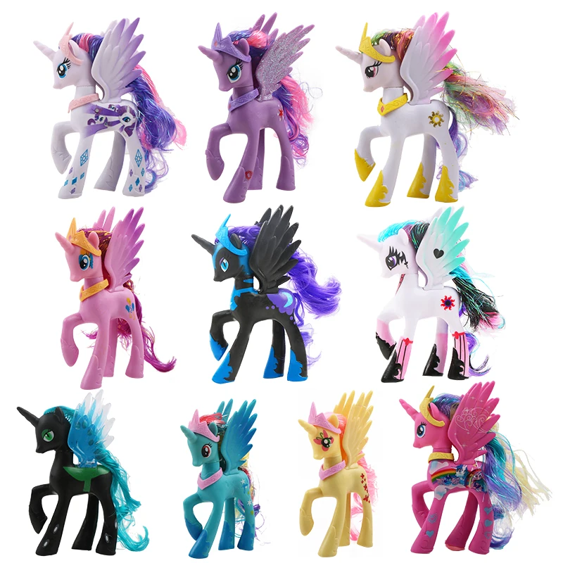 Игрушки My Little Pony Редкость Apple Jack Радуга тире принцесса Celestia экшн-фигурка аниме модель куклы для детей Девушки Подарки