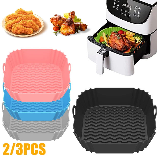 2x 20cm Square Silicone Air Fryer Liners