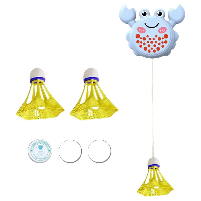 

Solo Badminton Rebound Trainer Windproof Glowing In The Dark Badminton Self-Training Tool Adjustable Rebound Trainer Badminton