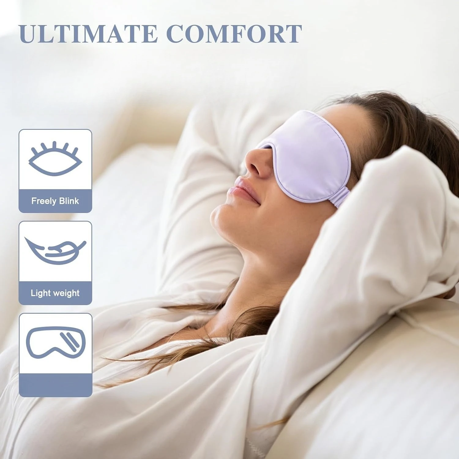 Luxury Sleep Goggles - Silk Eye Mask for a Restful Night and Relaxing Travel Experience