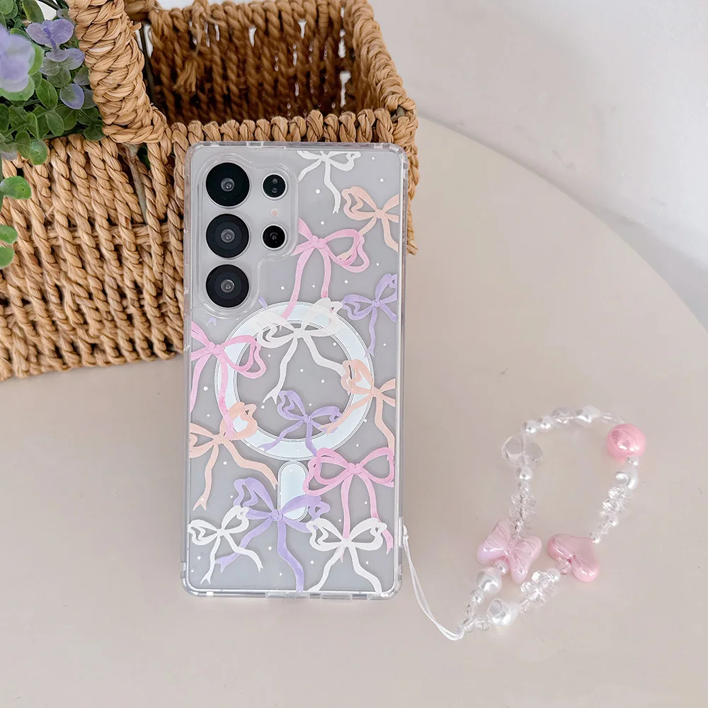 Vibrant Bow Magnetic Wireless Charging Phone Case